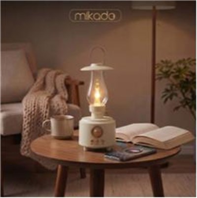 Mikado MD-1 Lüxound 1800mAh 5W Beyaz Bluetooth-Aux-Usb-TF Card Destekli Işıklı Speaker