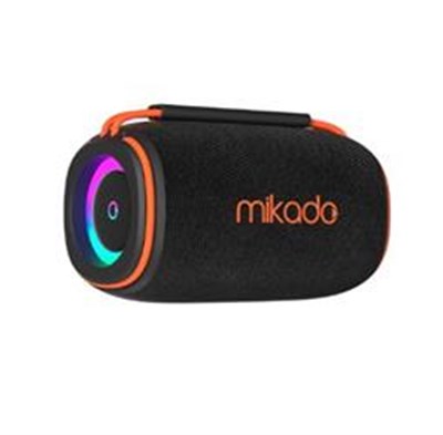 Mikado MD-31BT Siyah IPX6 15W RGB Işıklı 2400mAh TF KART+USB Destekli Bluetooth Hoparlör