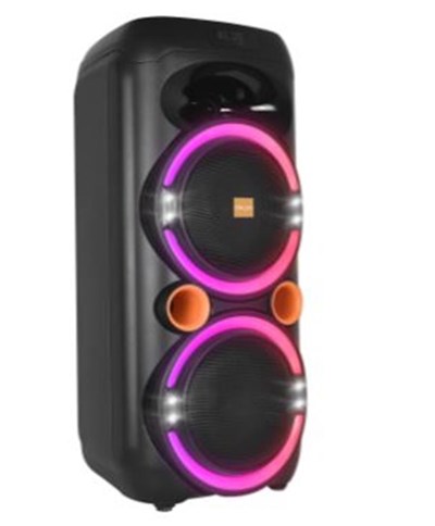 Mikado MD-79KP 30W Işıklı Siyah 1 UHF UV Mikrofonlu USB-BT-TF-TWS-AUX Type-C Şarjlı Hoparlör