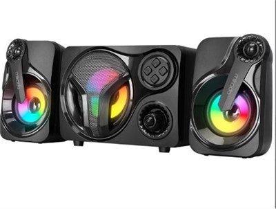 Mikado MD-BT28 5W+3W×2 BT,TF Card,USB, FM Radyo Siyah Led Işıklı Speaker