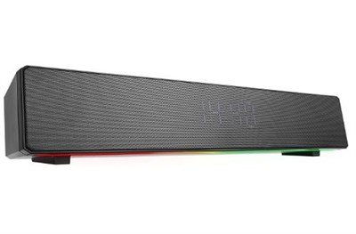 Mikado MD-SBT27 Siyah 10W 2400mAh BT,RGB,Alarm,Clock,TF Card Type-C,USB Soundbar Speaker