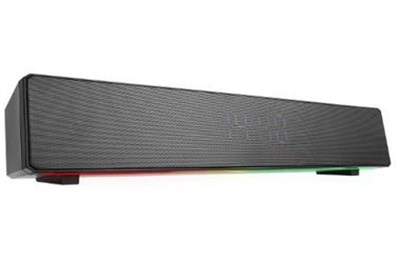 Mikado MD-SBT27 Siyah 10W 2400mAh BT,RGB,Alarm,Clock,TF Card Type-C,USB Soundbar Speaker