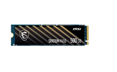Msi 500GB Spatium M450 V1 NVMe PCIe Gen4 x4 Okuma 3000MB – Yazma 2000MB M.2 SSD Disk