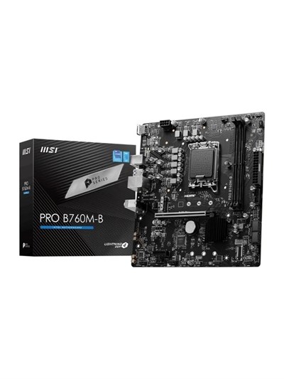 Msı Pro B760M-B DDR4 4800Mhz (OC) M.2 1700p mATX Anakart