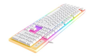 North Paladin Mekanik Hisli Türkçe RGB Beyaz Premium Gaming Klavye