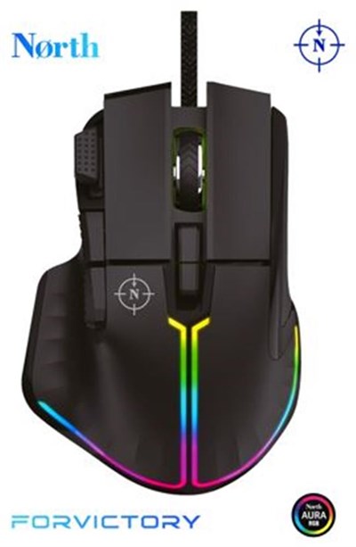 North Ragnarok RGB 12,800 DPI Profesyonel Makrolu Oyuncu Mouse