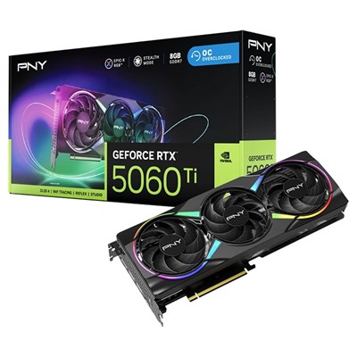 PNY GeForce RTX5060Ti 8GB EPIC-X RGB GDDR7 128bit (VCG5060T8TFXXPB1-O)) Gaming (Oyuncu) Ekran Kartı