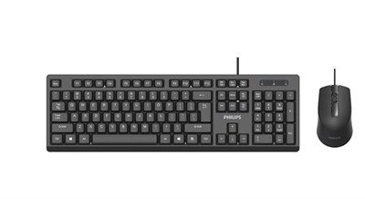 Philips SPT6234B Kablolu Türkçe Q Klavye&Mouse Set Siyah