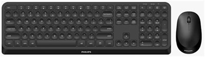 Philips SPT6307B-38 Kablosuz Klavye Mouse Seti Siyah 3000 Series 2.4Ghz Silent Desing