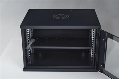 Racksan SE-6409S 9U Duvar Tipi Kabinet (450-530-400) Raf+Fan+Priz
