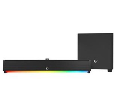 Rampage RM-1 SoundWave Plus Siyah Total 64W 16V-4.06A BT+USB+AUX+TF Kartlı Gaming Soundbar Speaker