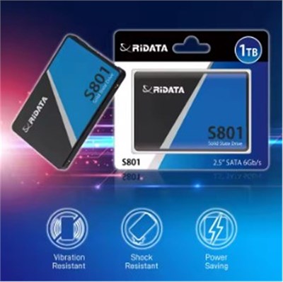 Ridata 1TB Sata III (6Gb-s) S801 Read Up 520MB-s SSD Harddisk