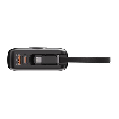 S-link G450 20000mAh PD45W+QC3.0 Dahili Kablolu Siyah LCD Taşınabilir Pil Şarj Cihazı Powerbank