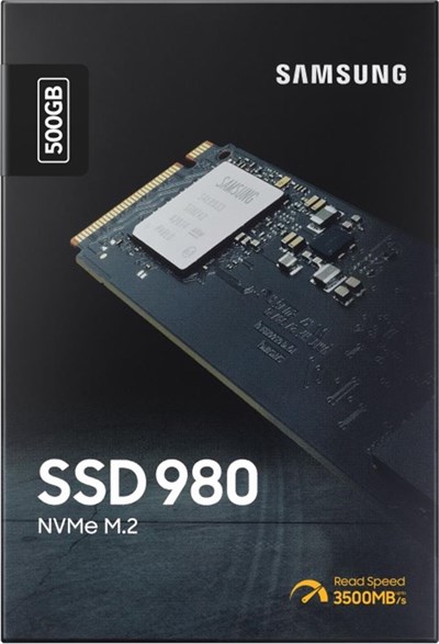 Samsung 500GB 980 M.2 2280 NVMe 3100MB- s 2600MB-s MZ-V8V500BW Ssd Harddisk
