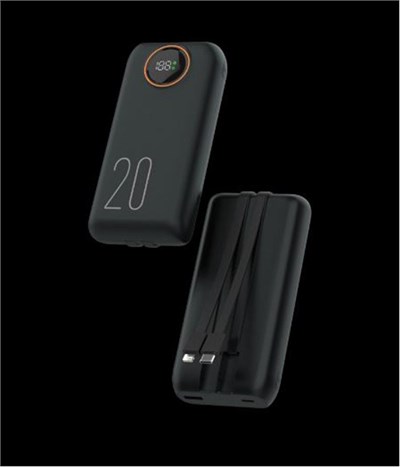 Snapron SNP-3013 20.000 Mah LCD Ekran Dahili Kablolu 22.5w Hızlı Şarj Powerbank