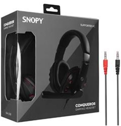 Snopy SN-338 Conqueror Siyah-kırmızı Gaming Oyuncu Mikrofonlu Kulaklık