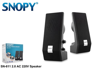 Snopy SN-611 2.0 3w-2 Speaker ( USB, 3.5mm Jack) AC 220V