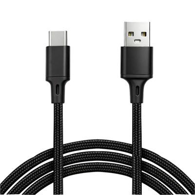 Vcom CU252 Type-C to USB 3m 15W (5V-3A) Örgülü Şarj Kablosu