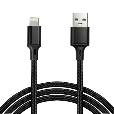 Vcom CU253 Lightning to USB 3m 10W (5V-2A) Örgülü Şarj Kablosu
