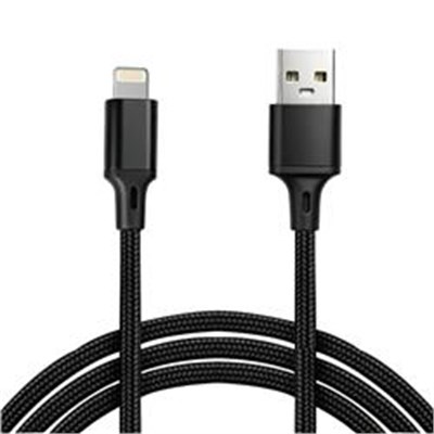 Vcom CU253 Lightning to USB 3m 10W (5V-2A) Örgülü Şarj Kablosu