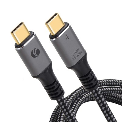 Vcom CU521M-2.0 Type-C USB4 20Gbps Data 240W 2m Şarj Kablosu