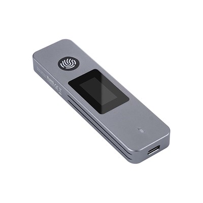 Vcom CU855SN-F USB 3.2 Gen 2 Type-C M.2 NVMe Parmak İzli SSD HDD Kutusu