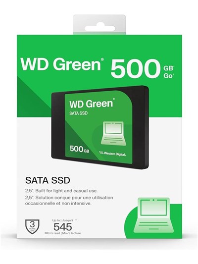 Wd 500GB Green 545-465MB-S Sata 3.0 WDS500G5G0A Ssd Harddisk