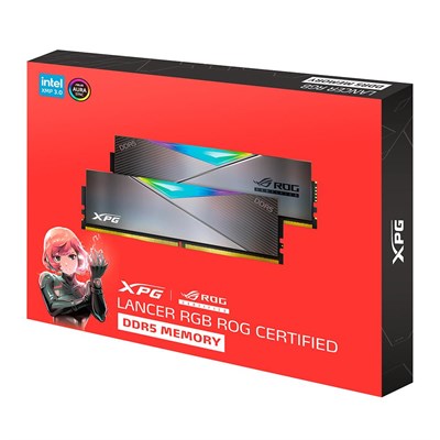 XPG 16GB-2 Lancer RGB Rog Certified DDR5 6600MT-s CL 32-44-44 1.4V Soğutuculu PC Ram