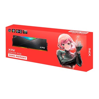 XPG 16GB Lancer RGB DDR5 6000MT-s CL 30-40-40 1.4V Soğutuculu PC Ram
