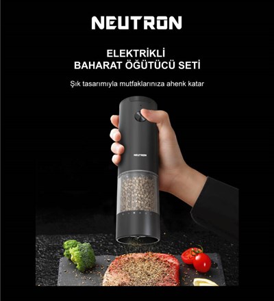 NEUTRON NTL-PG-33D DIŞTAN AYARLI TUZ/BAHARAT ÖĞÜTÜCÜ İKİLİ