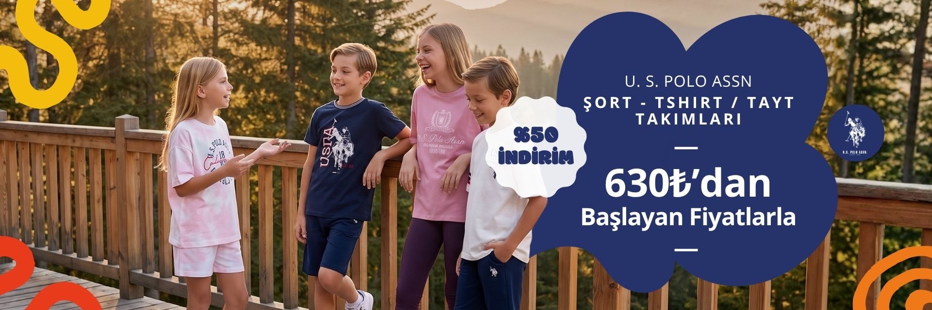 U.S Polo Yazlık Alt Üst Çocuk Takımları