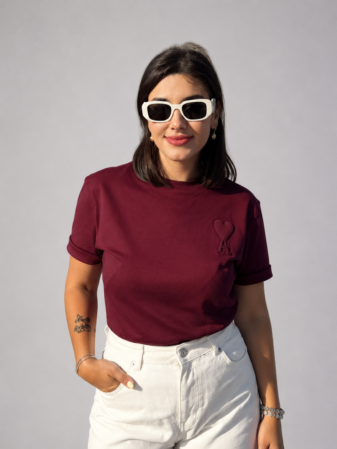Merlot Heart Tişört
