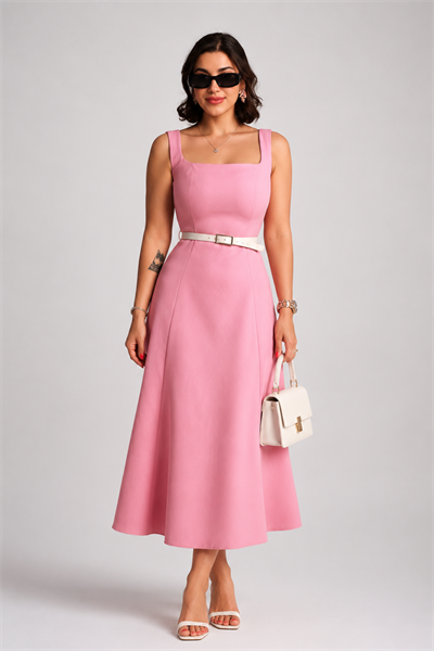 Sunset Pembe Elbise
