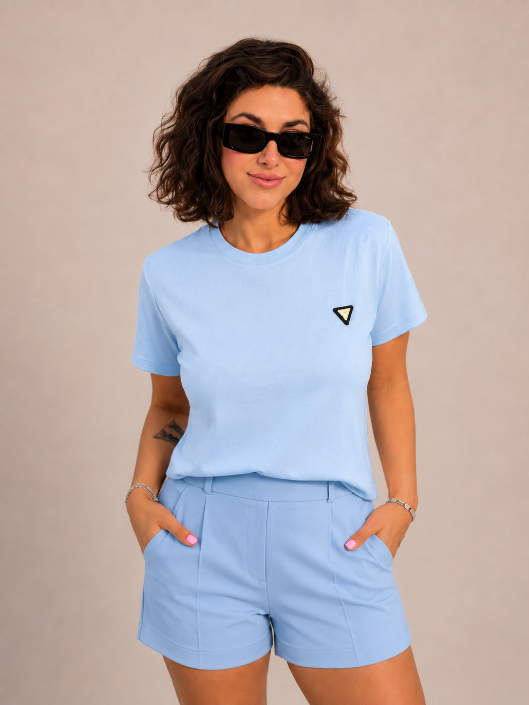 Blue Aura Basic Tişört