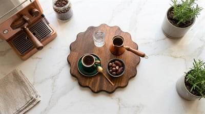 Büyük Boy Ahşap Sunumluk Ve Supla & Nihale %100 Çam
