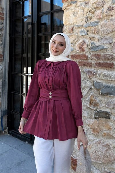 Alen Kuşak Detaylı Tunik