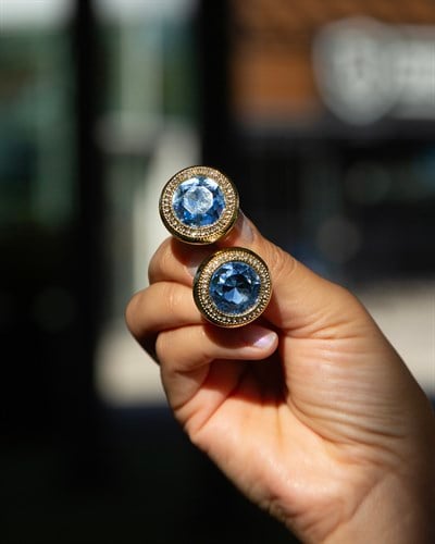 Vintage Kristal Küpe 135