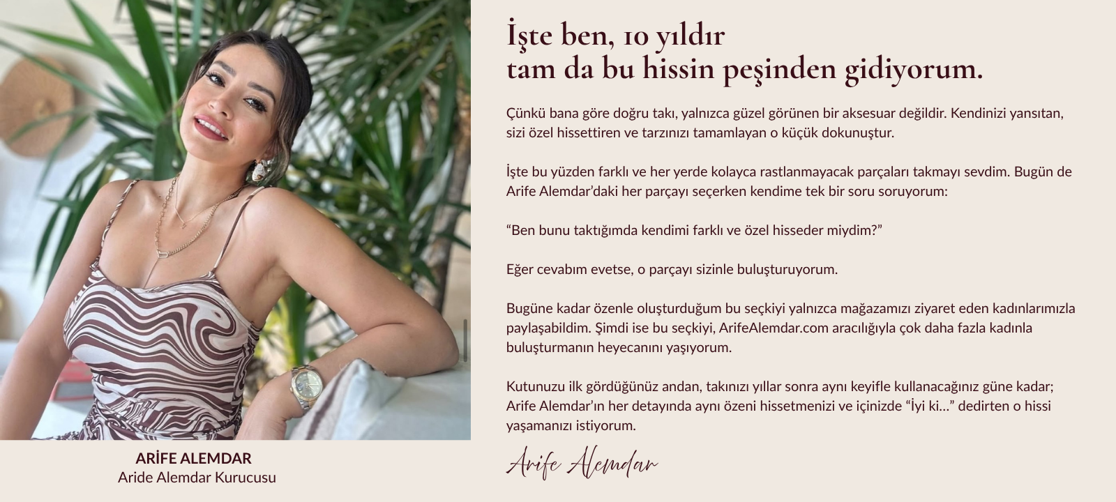 Arife Alemdar kurucusu Arife Alemdar