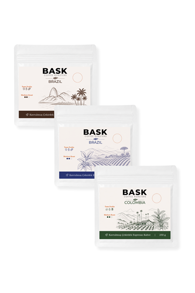 3'ü Bir Arada Kahve Seti | Esoresso, Filtre Kahve | 3x250g