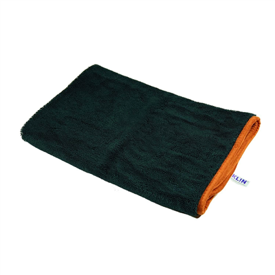 KLIN Drying Zero HD Mikrofiber Kurulama Havlusu 800 GSM (Mavi - Siyah) - 90x70 cm