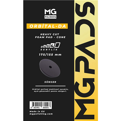 MG PADS Heavy Cut Foam Pad-Cone 175/155x25 mm-Dark grey
