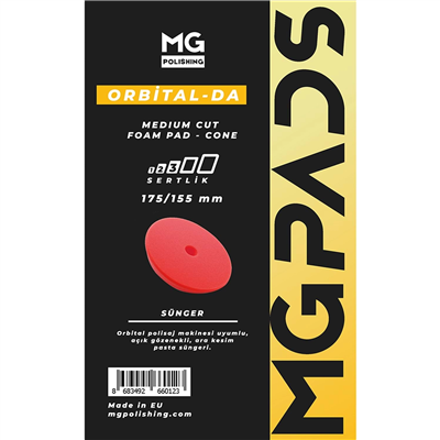 MG PADS Medium Cut Foam Pad-Cone 175/155x25 mm-Red