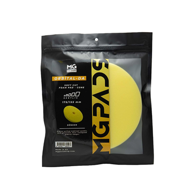 MG PADS ORBİTAL Soft Cut Foam Pad-Cone 175/155x25 mm-Yellow