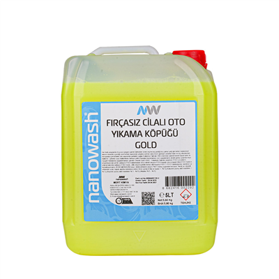Nanowash Fırçasız Cilalı Oto Yıkama Köpüğü Gold 5 Lt