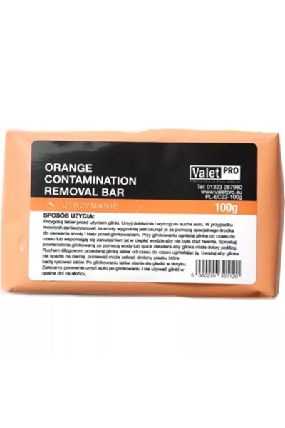 VALET PRO YÜZEY TEMİZLEYİCİ KİL - ORANGE CLAY 100GR EC22 MILD