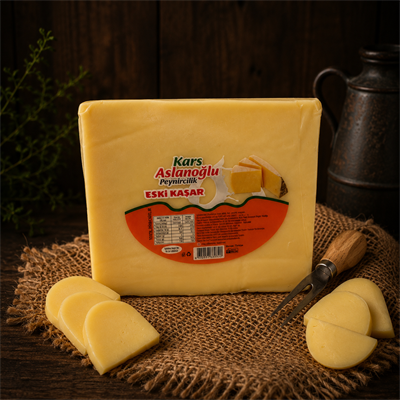 KARS ESKİ KAŞAR PEYNİRİ 2 YILLIK ŞİRDEN MAYALI 1 KG