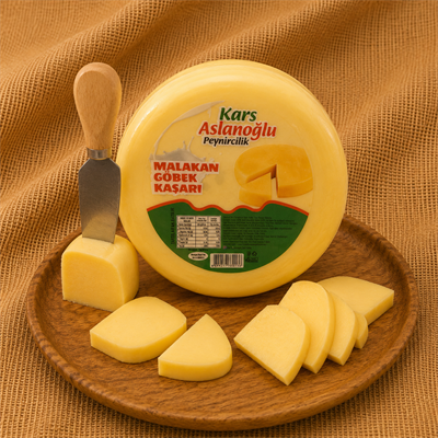 KARS MALAKAN GÖBEK KAŞAR PEYNİRİ ŞİRDEN MAYALI 1 KG