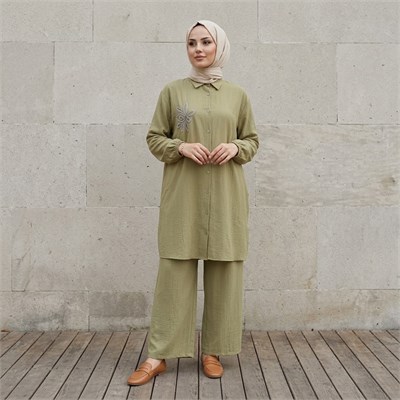Uzun Tunik Alt Üst Takım (Tesettüre Uygun)