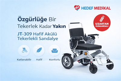 JT-309 Hafif Akülü Tekerlekli Sandalye