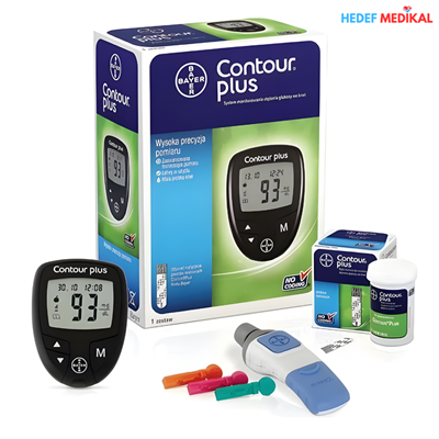 Contour Plus Şeker Ölçüm Cihazı + 50'li Ölçüm Çubuğu